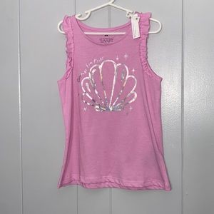 H&M Girl’s Metallic Sea She’ll Summer Tank Top Size 6x/7 NWT